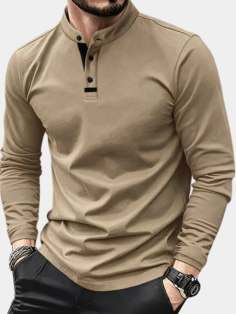 Men's Collar Polo Shirt | Long Sleeve