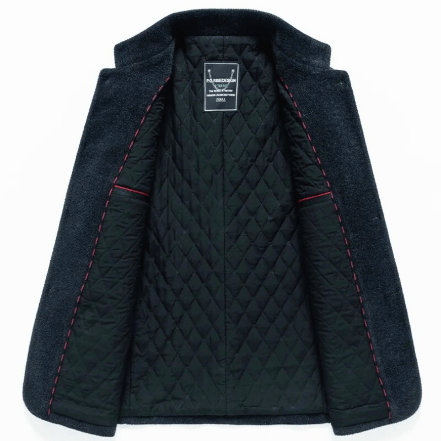 Men's Stand Collar Jacket | Quilted