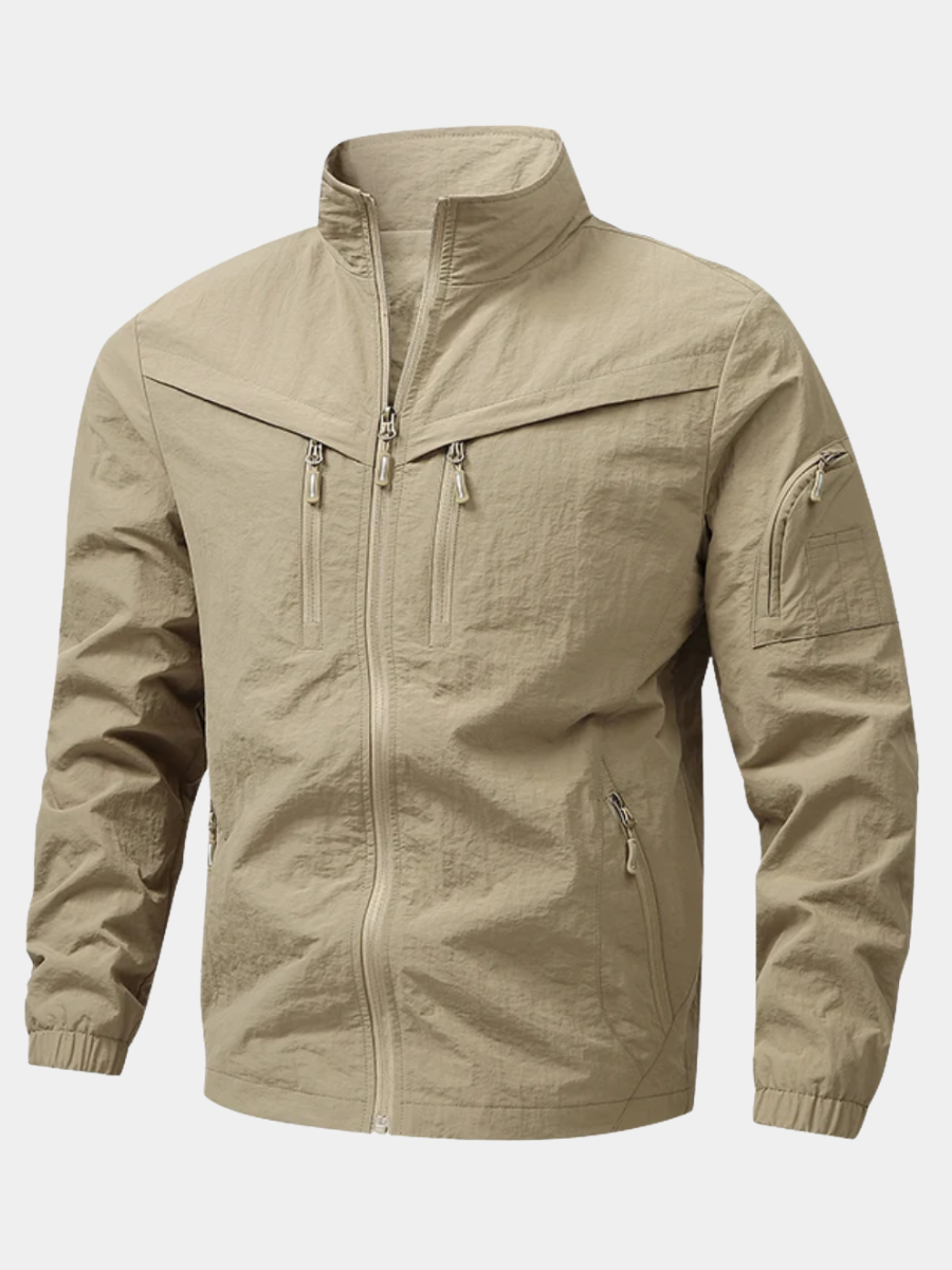 Men's Stand Collar Jacket | Zip Up