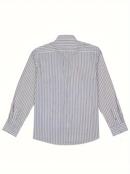 Men's Striped Button Down Shirt | Long Sleeve