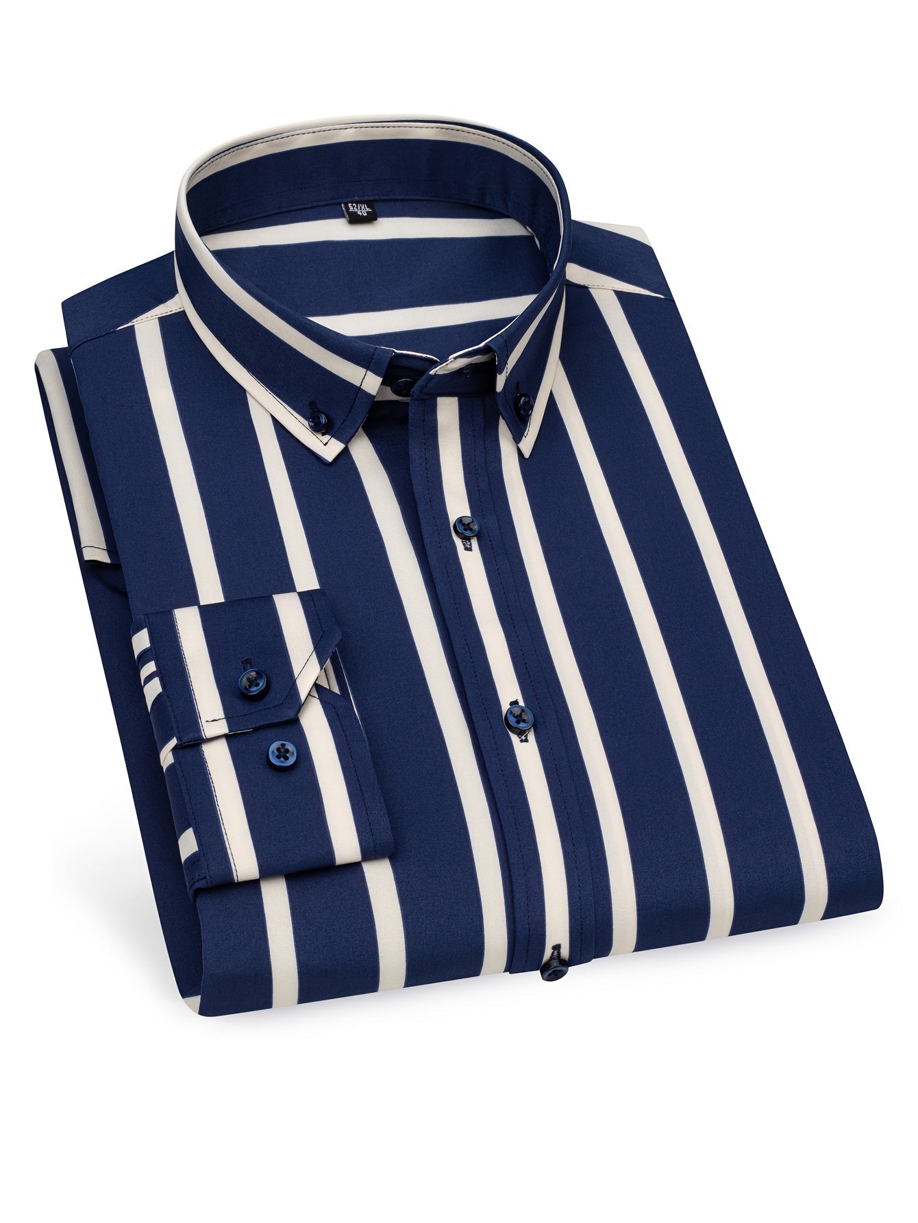 Men's Striped Button Down Shirt | Long Sleeve
