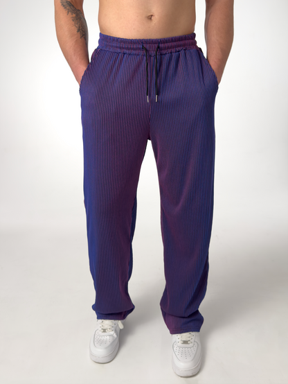 Men's Striped Trousers | Wide Leg