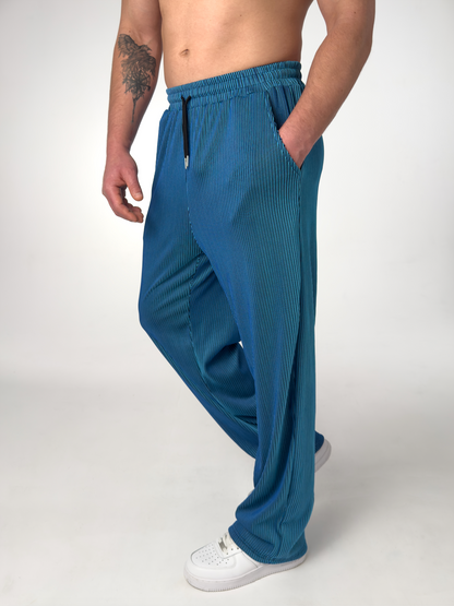 Men's Striped Trousers | Wide Leg