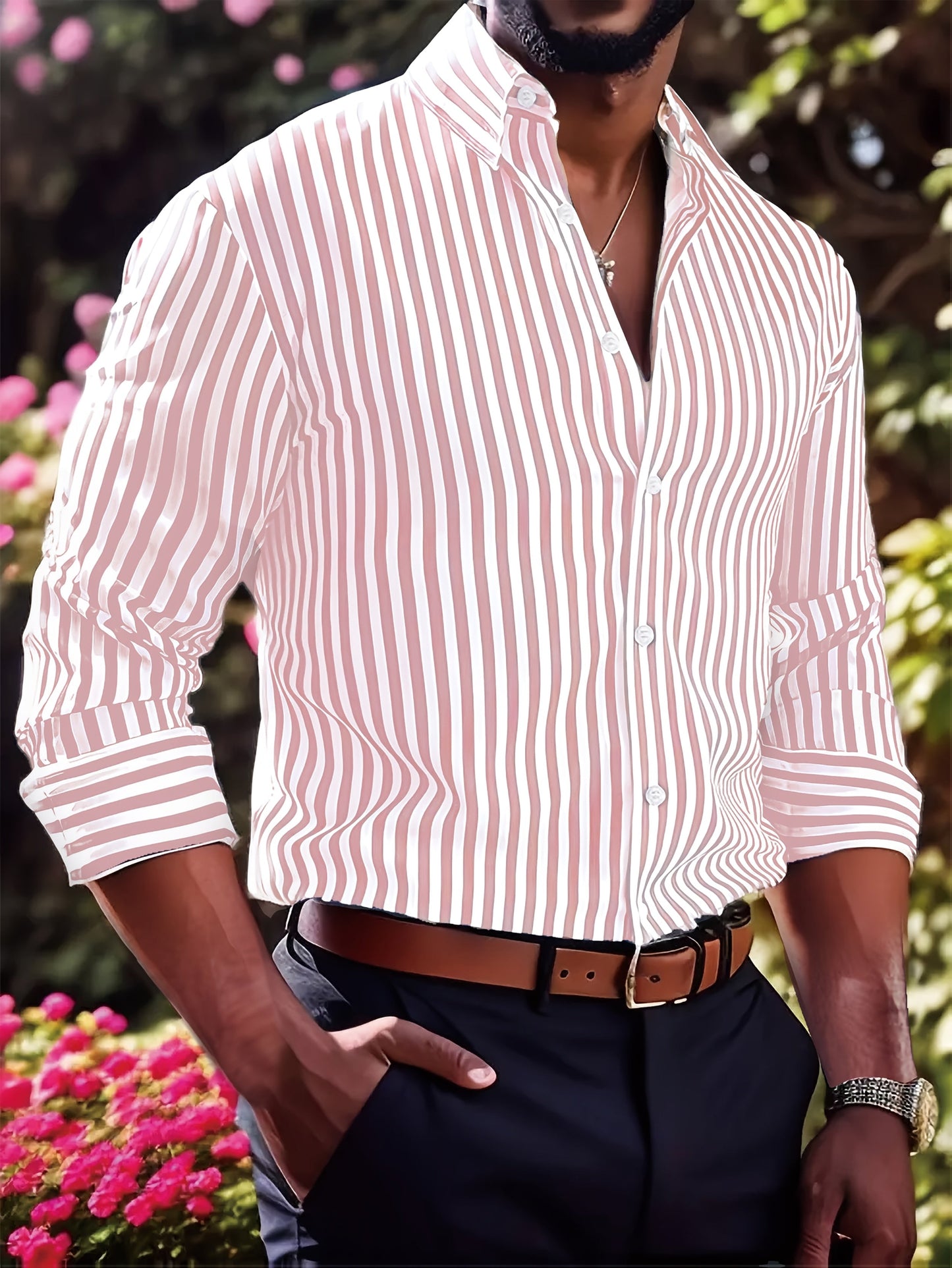 Men's Long Sleeve Shirt | Button Cuff