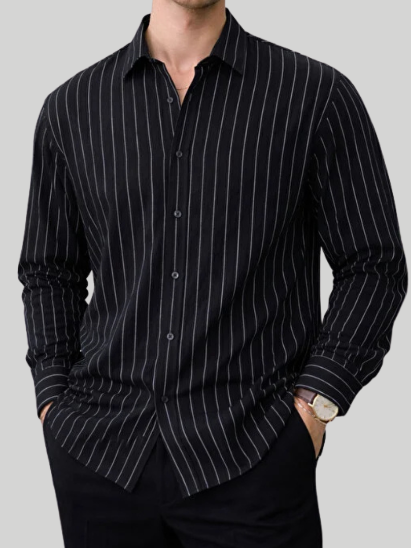 Men's Pinstripe Shirt | Long Sleeve