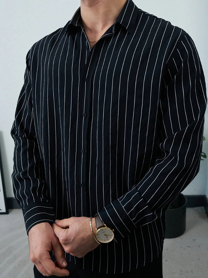 Men's Pinstripe Shirt | Long Sleeve