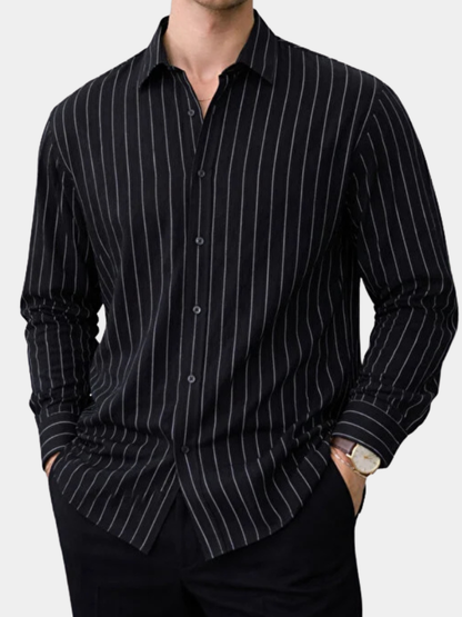 Men's Pinstripe Shirt | Long Sleeve
