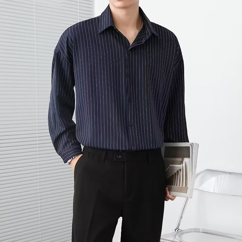 Men's Pinstripe Shirt | Long Sleeve