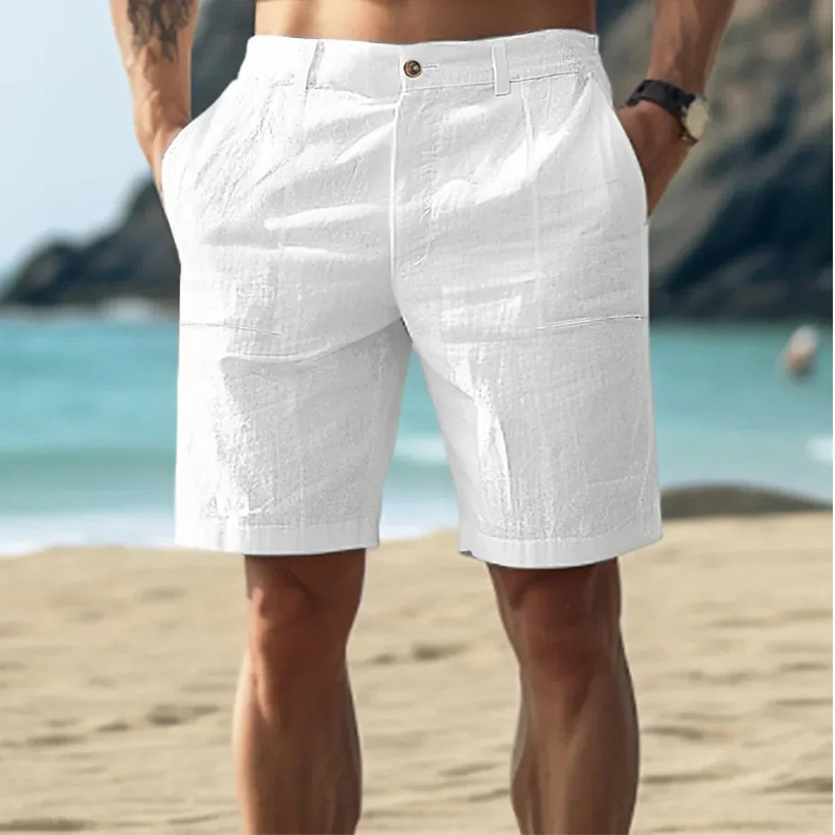 Men's Tailored Chino Shorts | Knee Length
