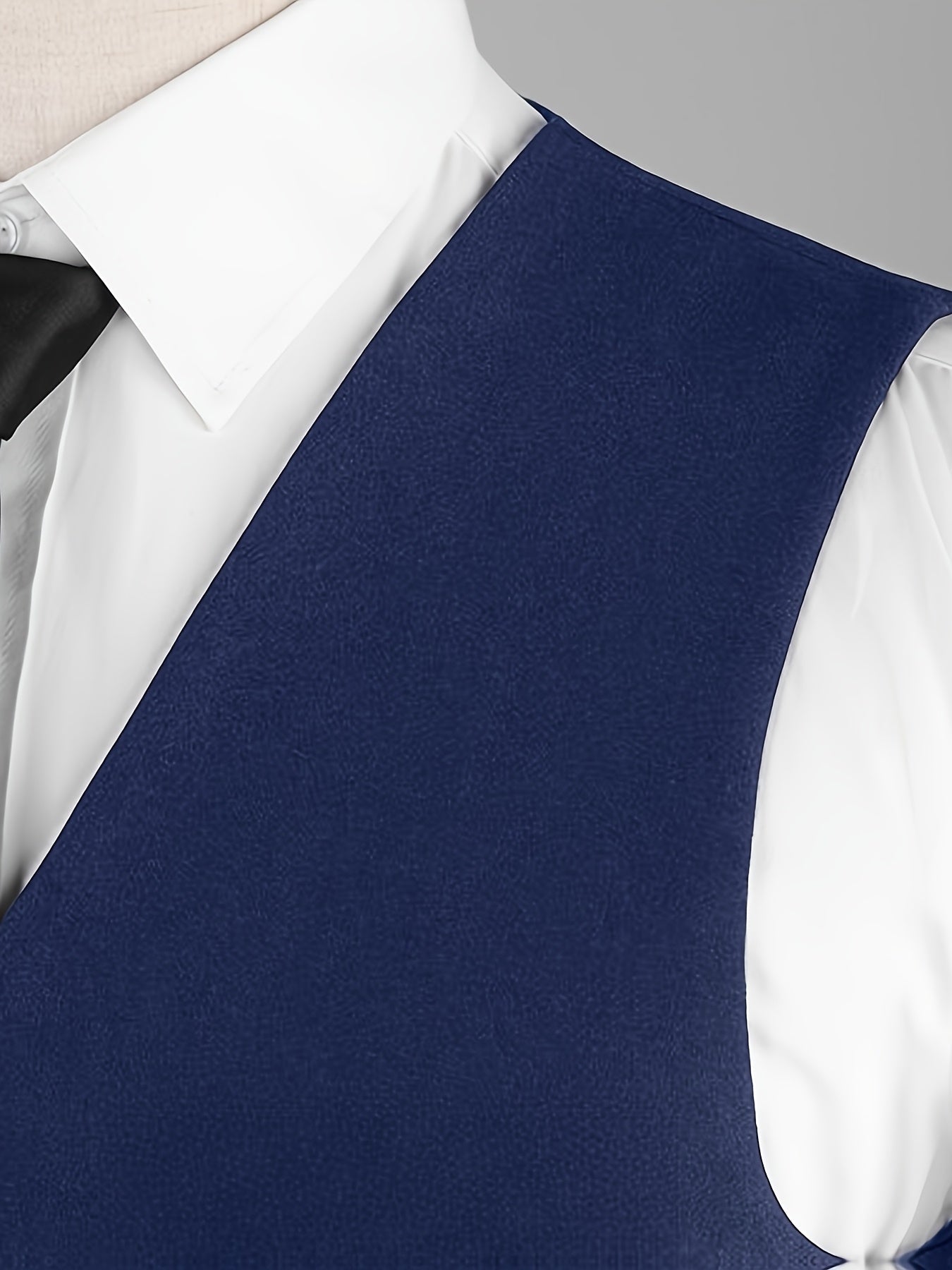Men's V-Neck Waistcoat Suit | 5 Button