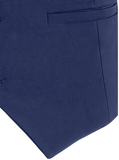 Men's V-Neck Waistcoat Suit | 5 Button