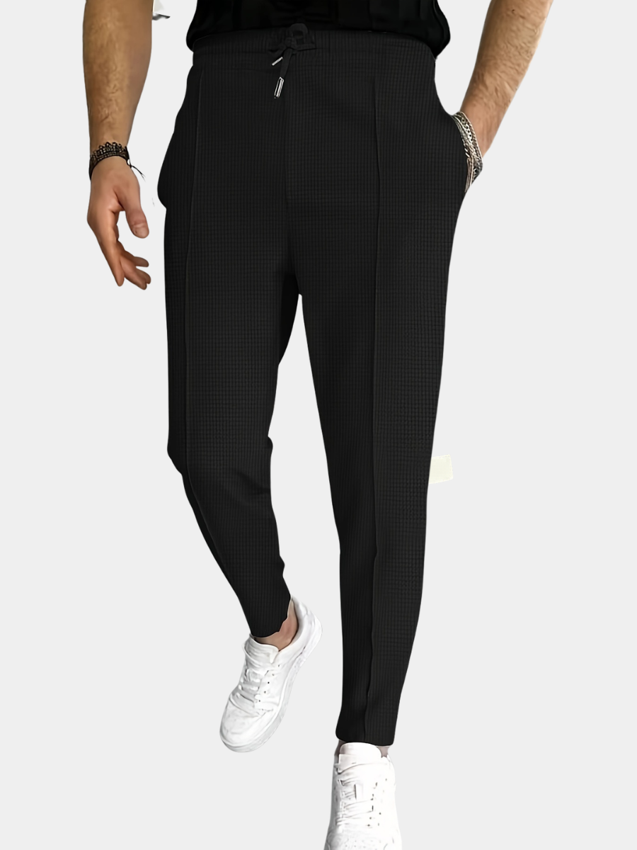 Men's Tapered Drawstring Trousers | Tapered Fit