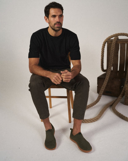 Men's Tapered Cuffed Trousers | Drawstring Waist