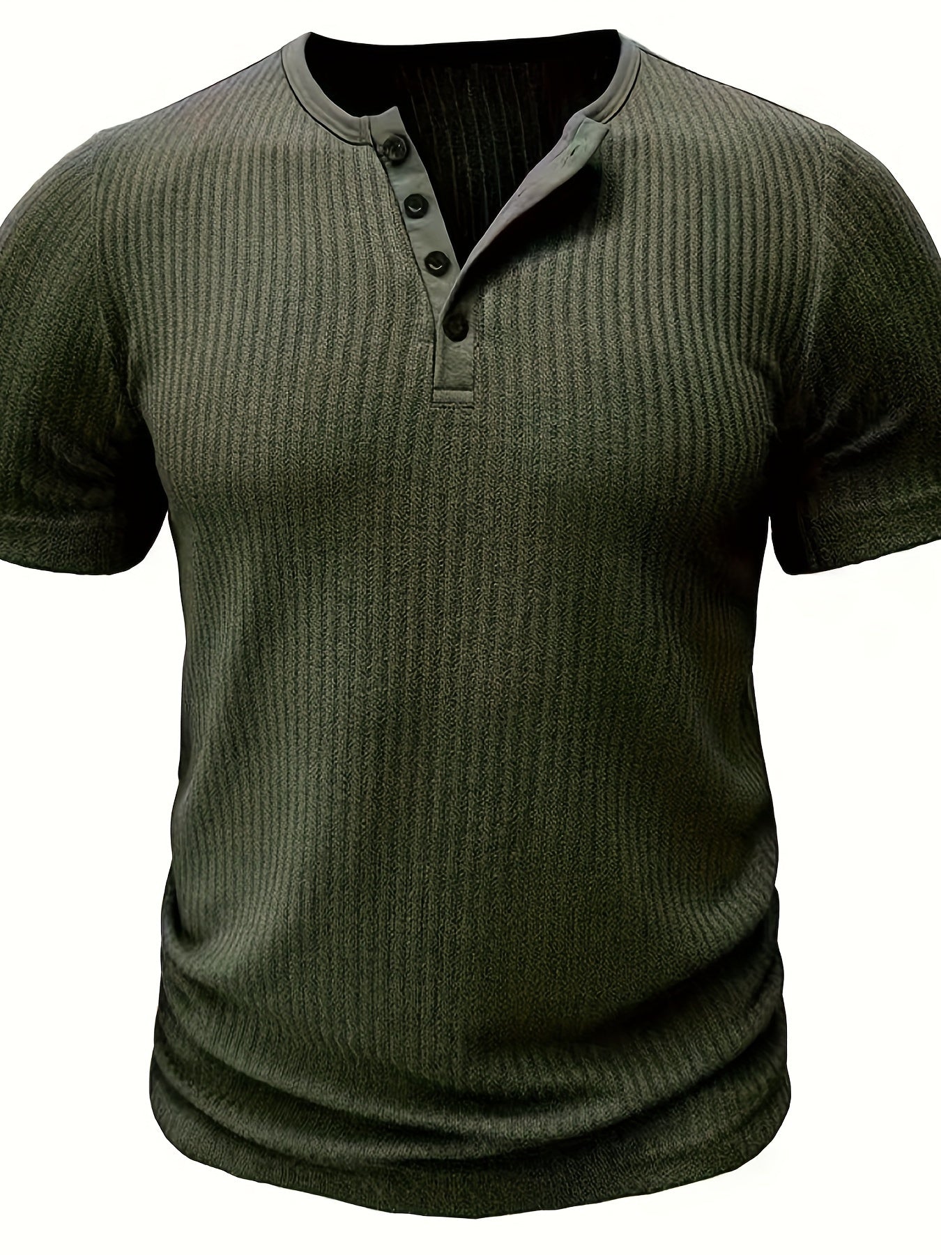Men's Henley T-Shirt | Short Sleeve