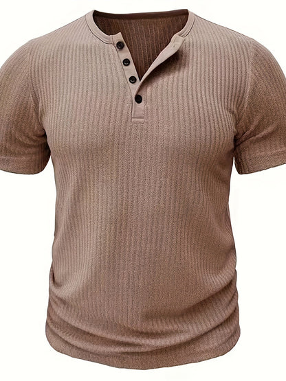 Men's Henley T-Shirt | Short Sleeve