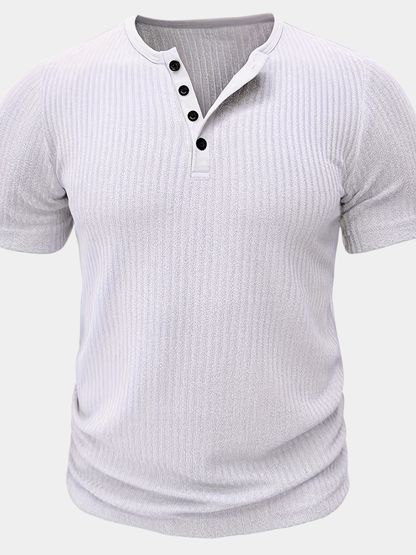 Men's Henley T-Shirt | Short Sleeve