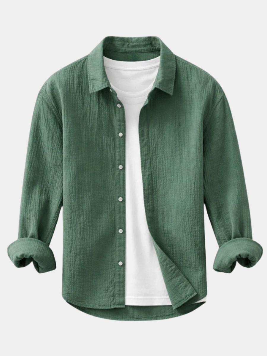 Men's Long Sleeve Overshirt | Button Down