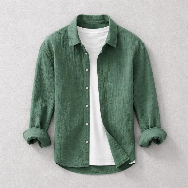 Men's Long Sleeve Overshirt | Button Down