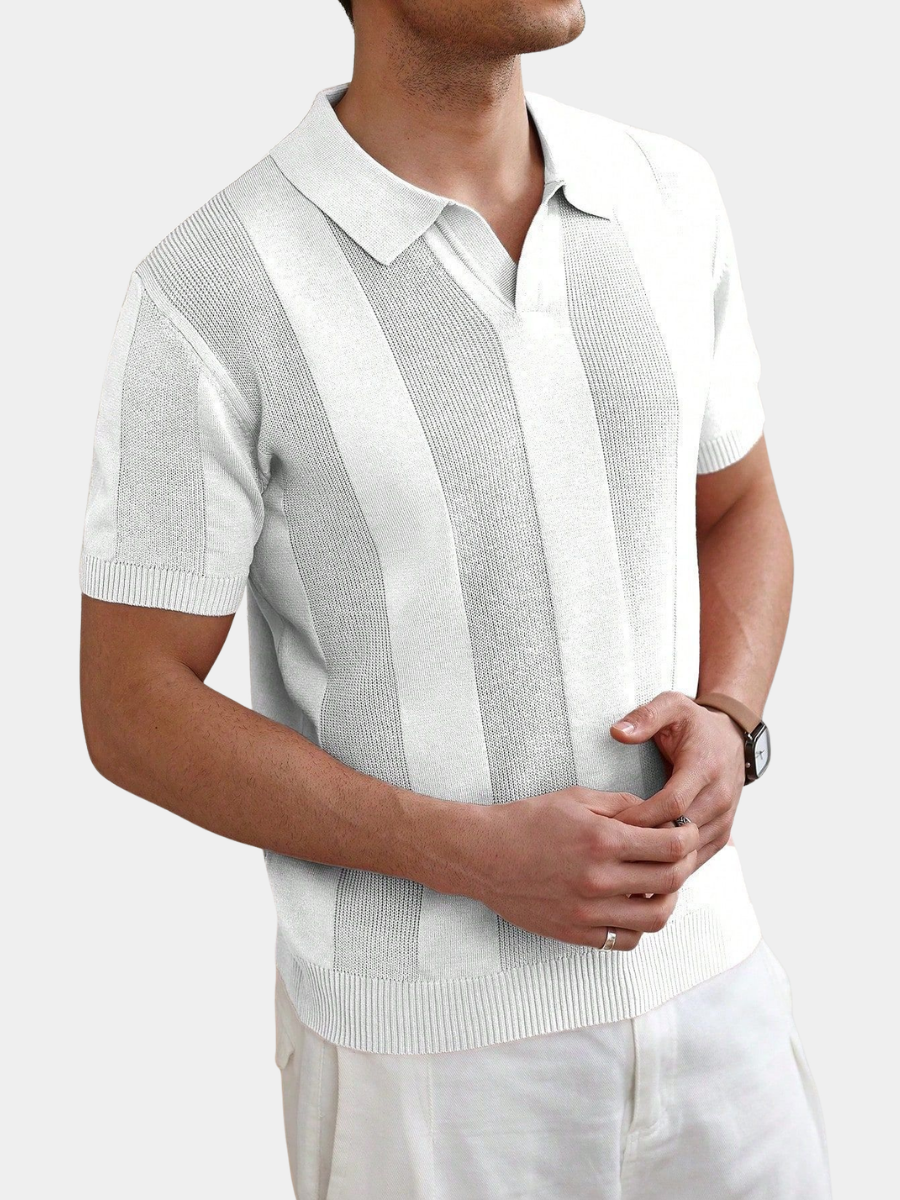 Men's Striped Polo | Short Sleeve