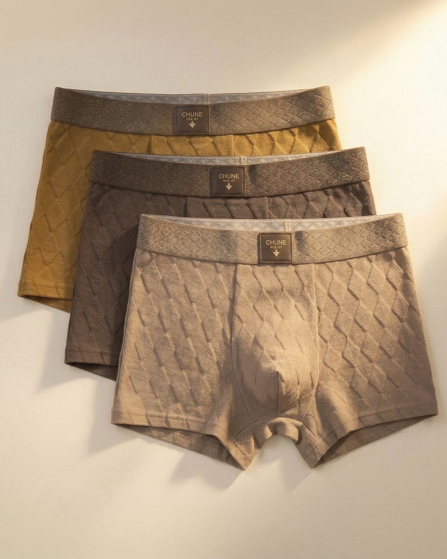 Men's Textured Fitted Shorts | Slim Fit