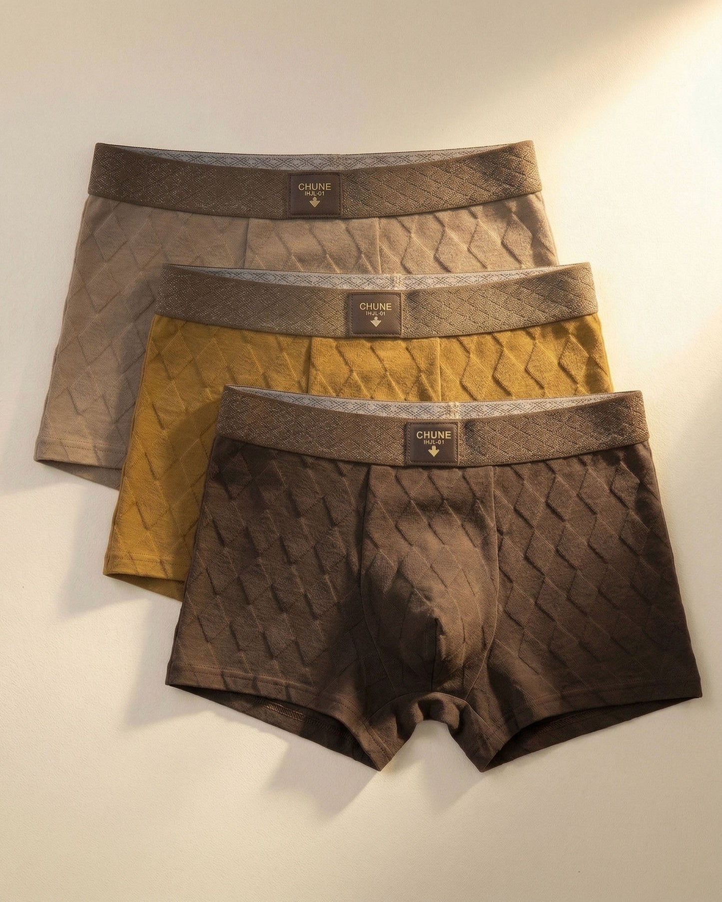 Men's Textured Fitted Shorts | Slim Fit