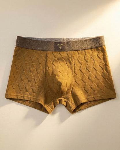 Men's Textured Fitted Shorts | Slim Fit