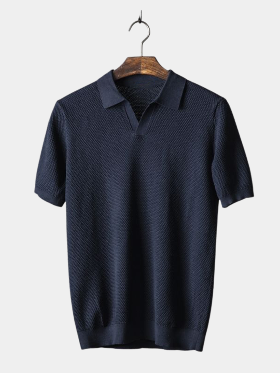 Men's Open Collar Polo | Short Sleeve