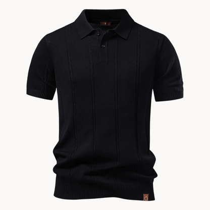 Men's Textured Polo Shirt | Short Sleeve