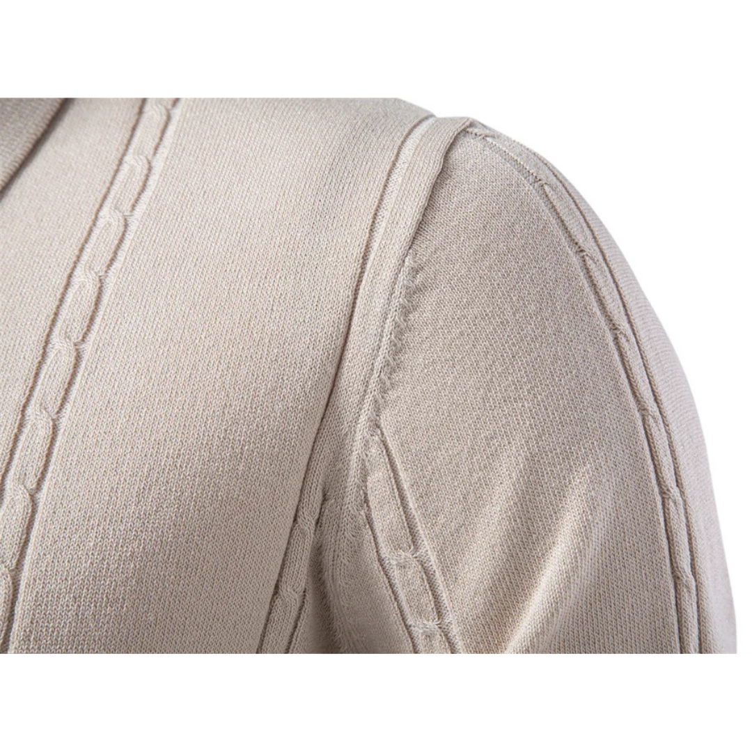 Men's Textured Polo Shirt | Short Sleeve