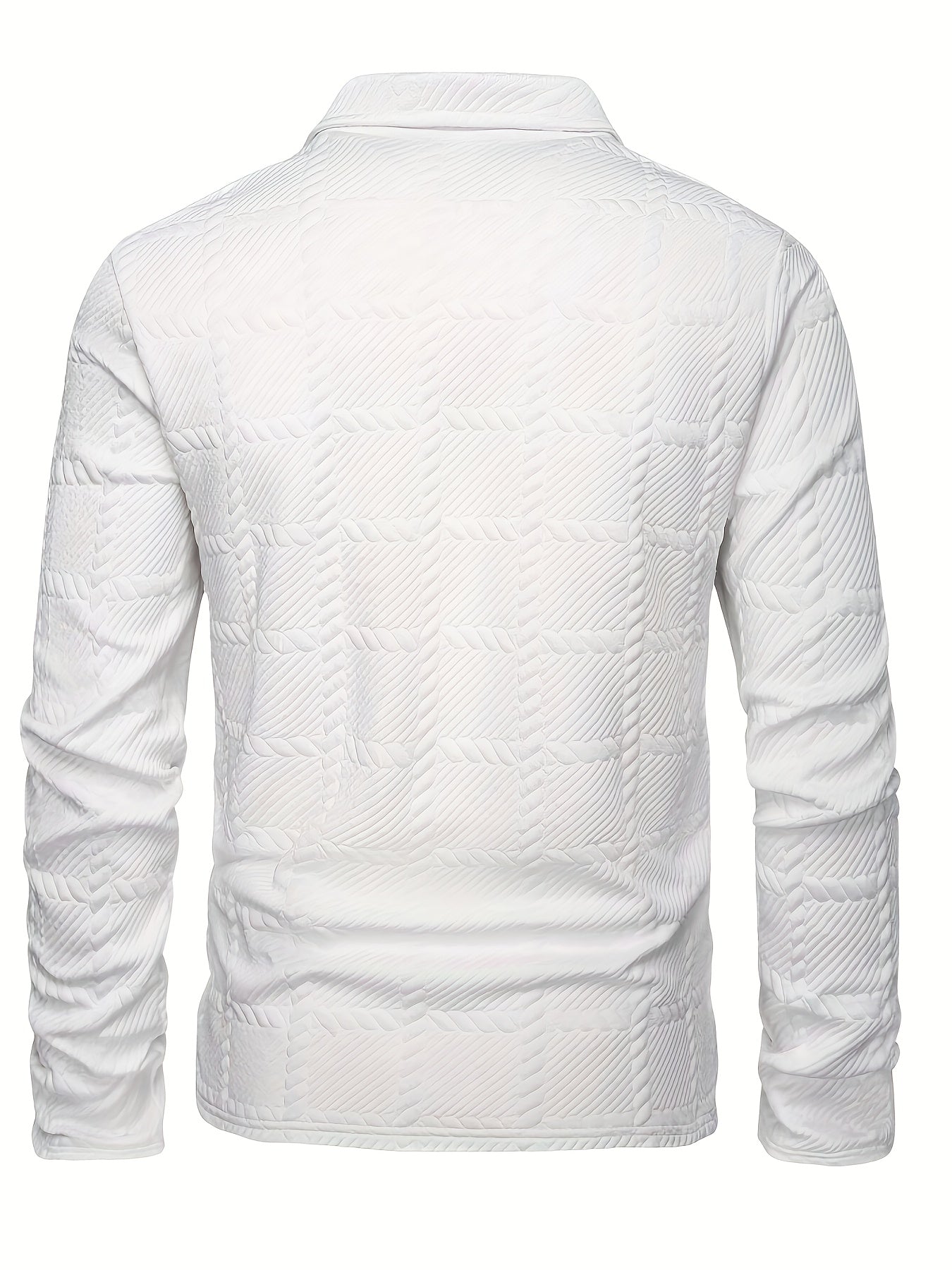 Men's Textured Polo | Long Sleeve