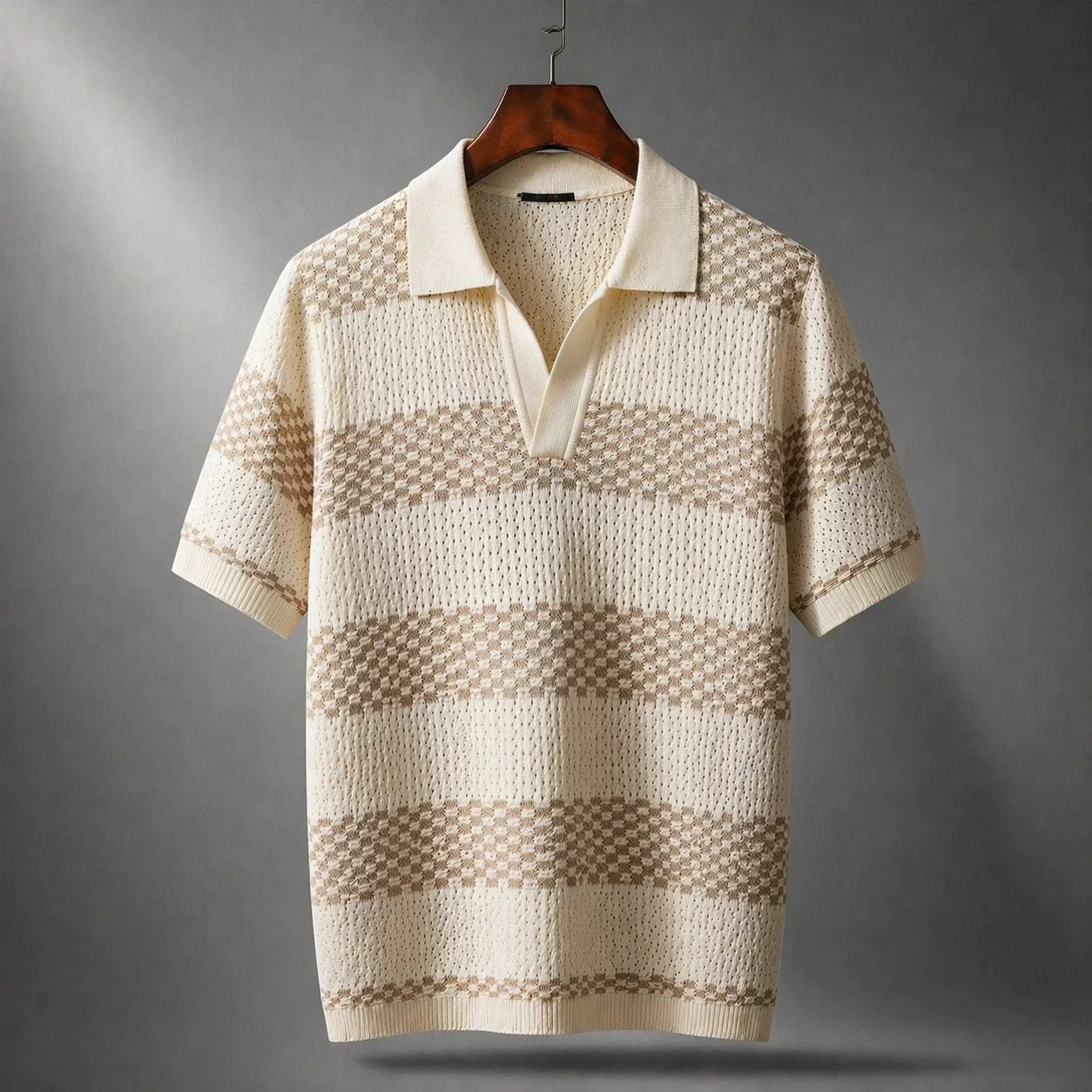 Men's Striped Polo Shirt | Short Sleeve
