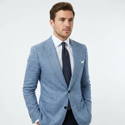 Men's Peak Lapel Blazer | Single Breasted