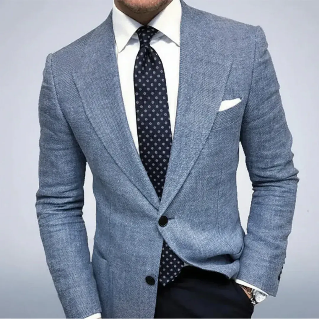 Men's Peak Lapel Blazer | Single Breasted