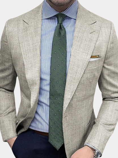 Men's Peak Lapel Blazer | Single Breasted