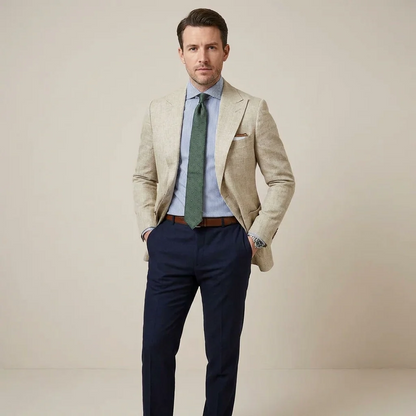 Men's Peak Lapel Blazer | Single Breasted