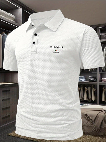 Men's Textured Polo | Short Sleeve