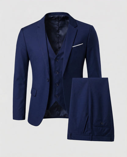 Men's Three Piece Slim Fit Suit | Notch Lapel