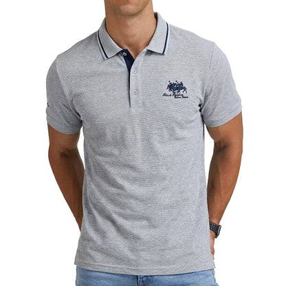 Men's Tipped Pique Polo Shirt | Short Sleeve