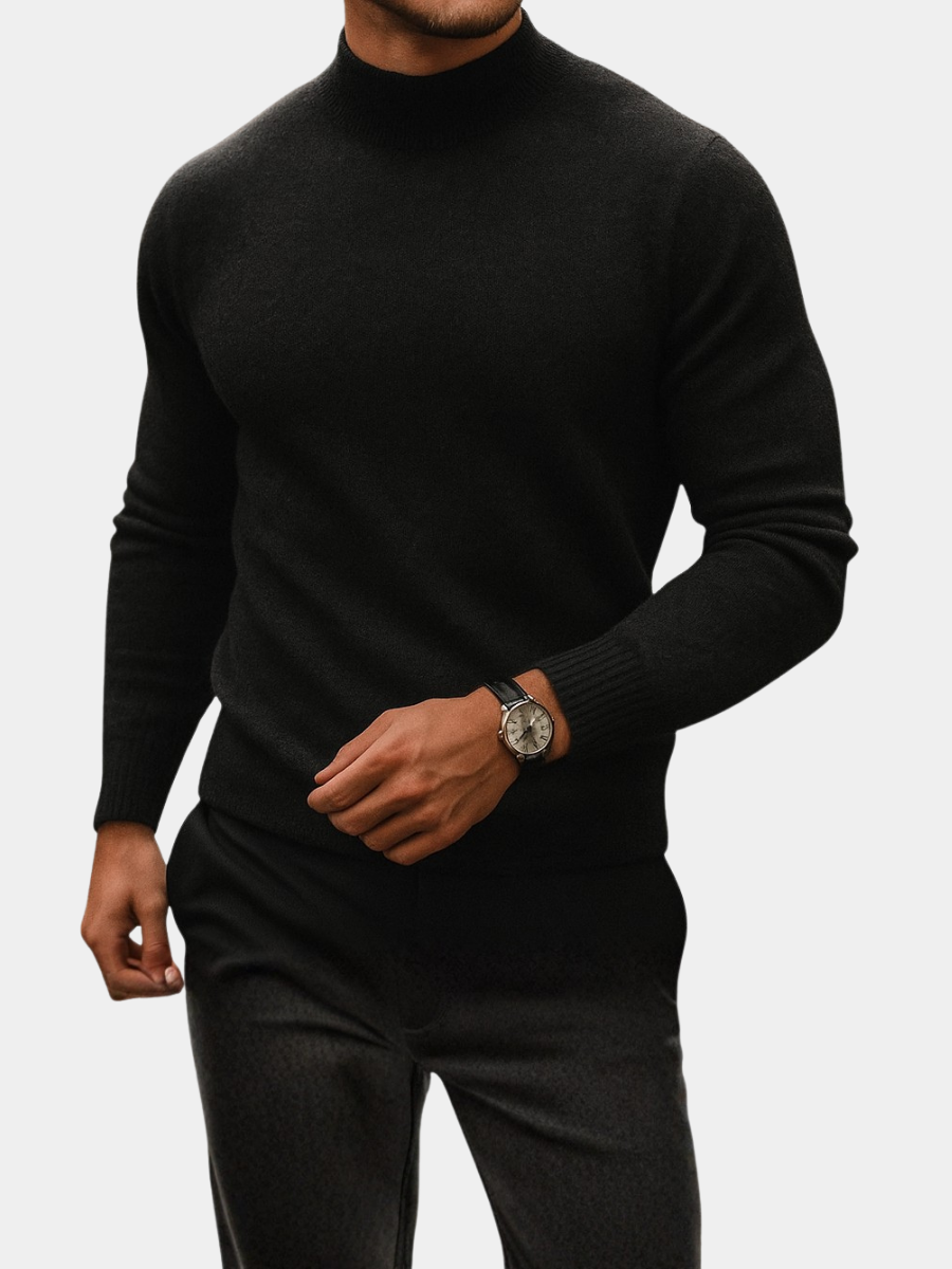 Men's Slim Roll Neck Jumper | Slim Fit