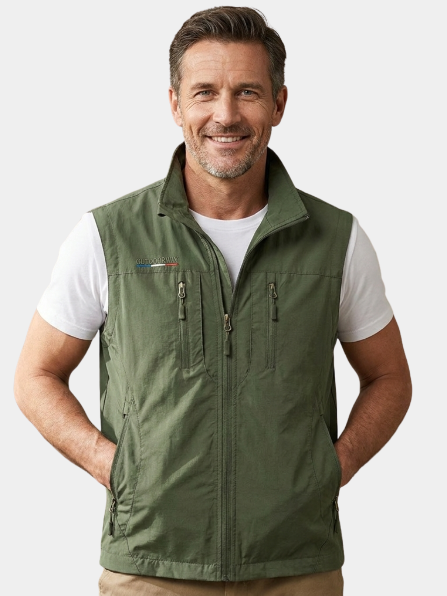 Men's Utility Cargo Gilet | Multi Pocket