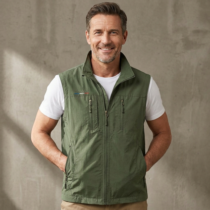 Men's Utility Cargo Gilet | Multi Pocket