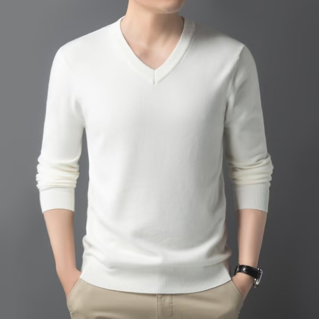 Men's V-Neck Jumper | Long Sleeve