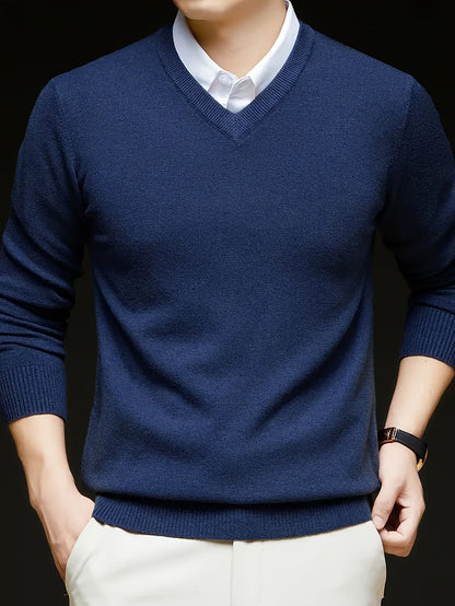 Men's V-Neck Jumper | Long Sleeve