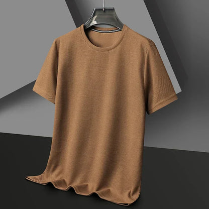 Men's Waffle Crew Neck T-Shirt | Short Sleeve
