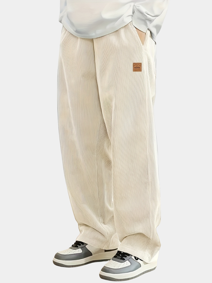 Men's Wide Leg Trousers | Relaxed Fit
