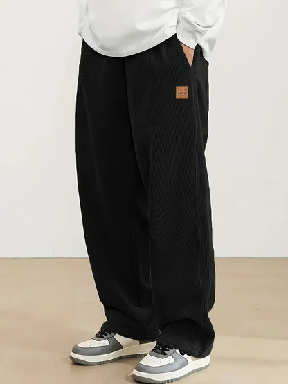Men's Wide Leg Trousers | Relaxed Fit