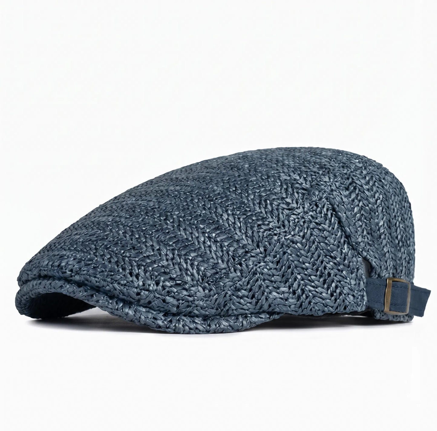 Men's Woven Flat Cap | Adjustable Fit