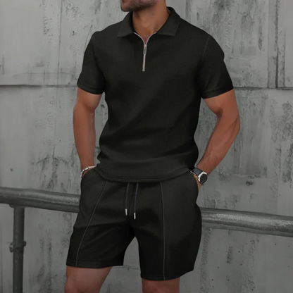 Men's Collar Polo Shirt | Half Zip