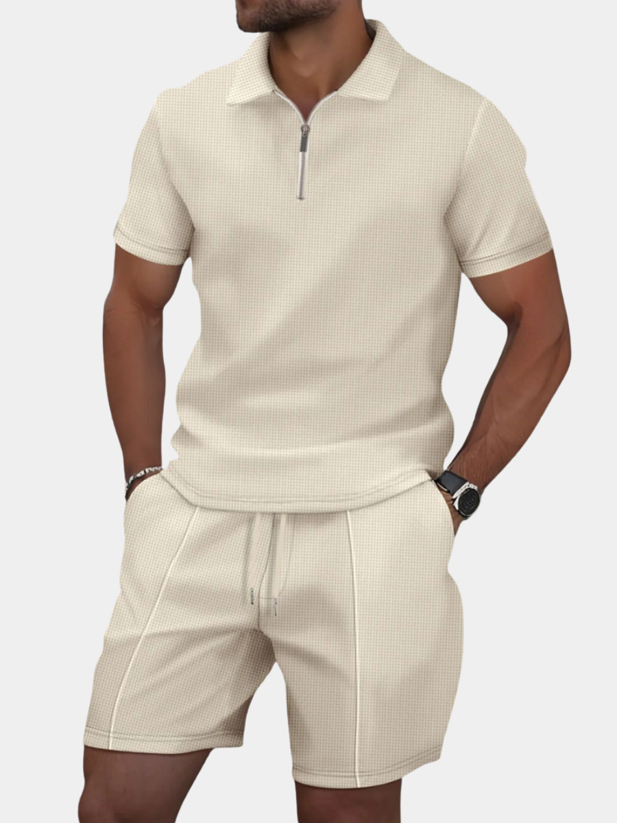 Men's Collar Polo Shirt | Half Zip