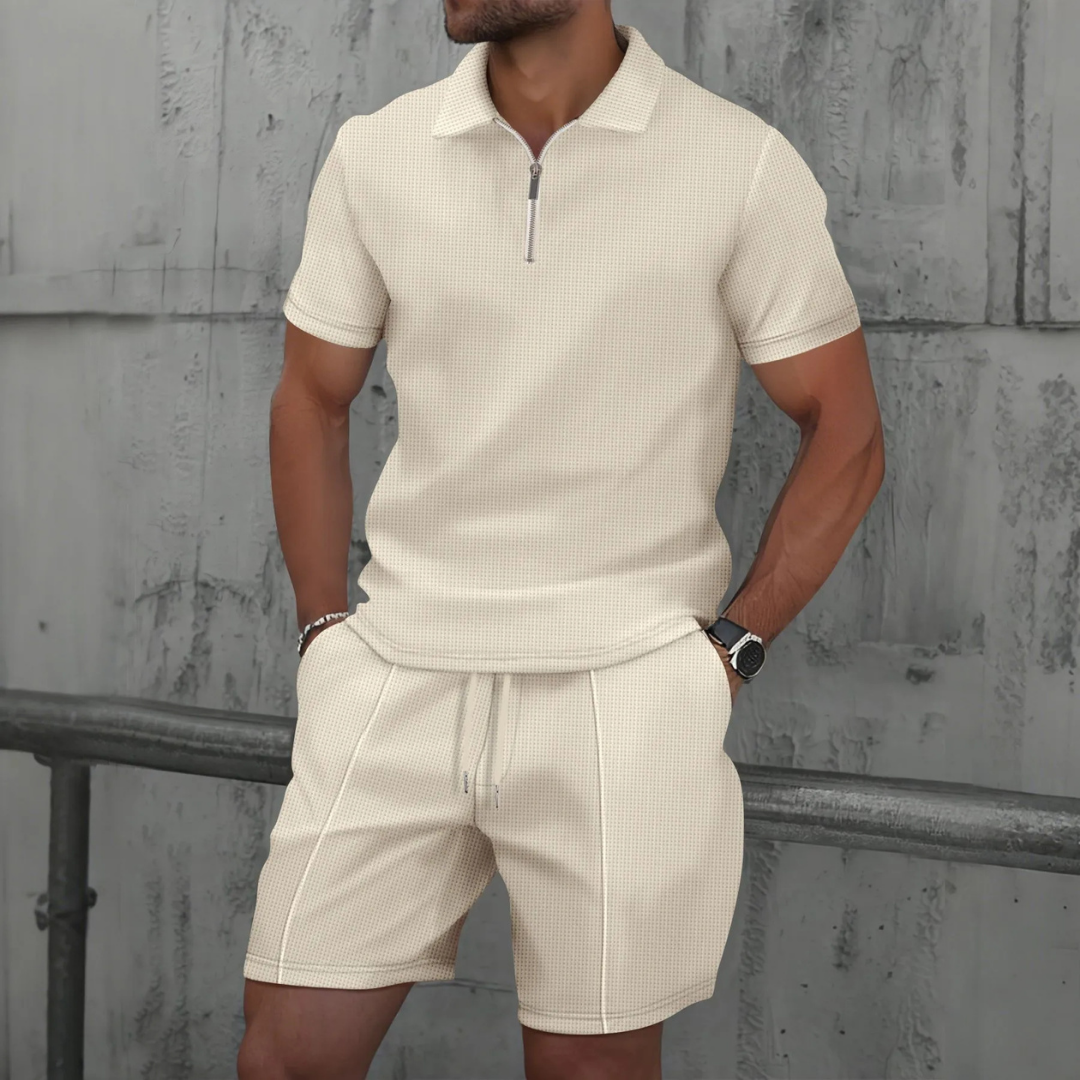 Men's Collar Polo Shirt | Half Zip